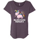 T-Shirts Vintage Purple / X-Small Majestically Awkward Triblend Dolman Sleeve