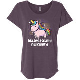 T-Shirts Vintage Purple / X-Small Majestically Awkward Triblend Dolman Sleeve