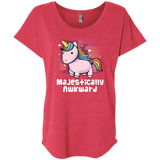 T-Shirts Vintage Red / X-Small Majestically Awkward Triblend Dolman Sleeve