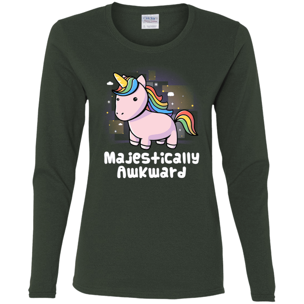 T-Shirts Forest / S Majestically Awkward Women's Long Sleeve T-Shirt