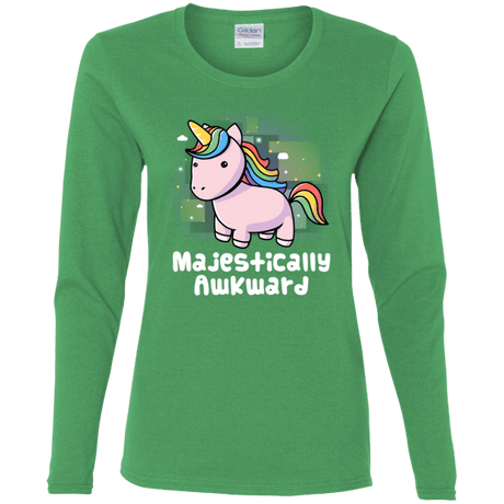 T-Shirts Irish Green / S Majestically Awkward Women's Long Sleeve T-Shirt