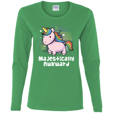 T-Shirts Irish Green / S Majestically Awkward Women's Long Sleeve T-Shirt