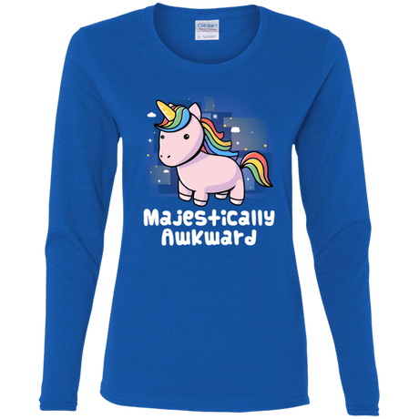 T-Shirts Royal / S Majestically Awkward Women's Long Sleeve T-Shirt