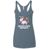 T-Shirts Indigo / X-Small Majestically Awkward Women's Triblend Racerback Tank