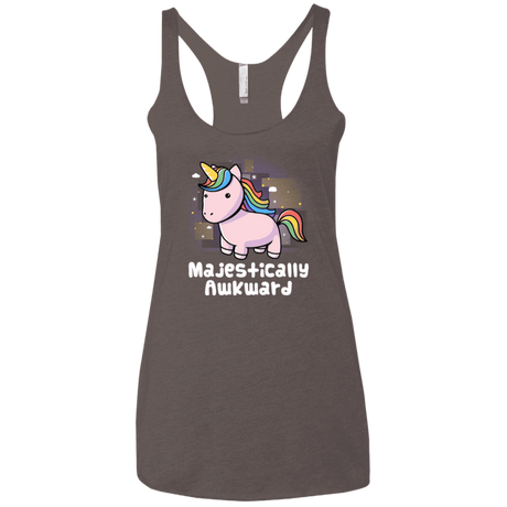 T-Shirts Macchiato / X-Small Majestically Awkward Women's Triblend Racerback Tank