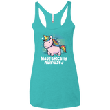 T-Shirts Tahiti Blue / X-Small Majestically Awkward Women's Triblend Racerback Tank