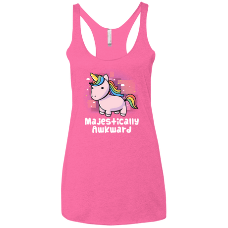 T-Shirts Vintage Pink / X-Small Majestically Awkward Women's Triblend Racerback Tank