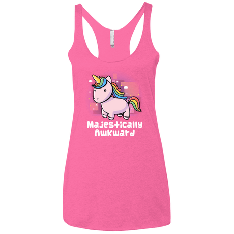 T-Shirts Vintage Pink / X-Small Majestically Awkward Women's Triblend Racerback Tank