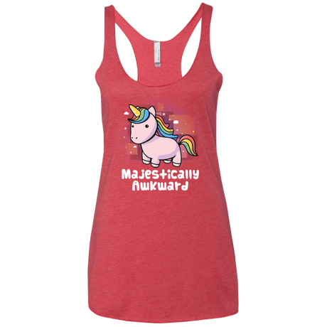 T-Shirts Vintage Red / X-Small Majestically Awkward Women's Triblend Racerback Tank