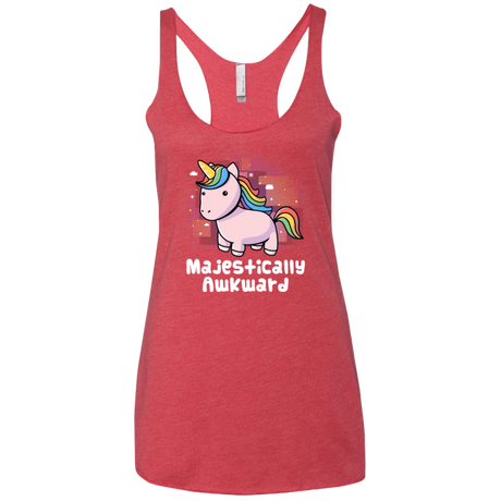T-Shirts Vintage Red / X-Small Majestically Awkward Women's Triblend Racerback Tank
