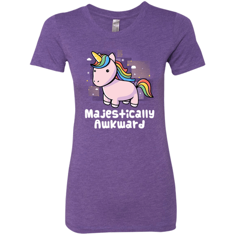 T-Shirts Purple Rush / S Majestically Awkward Women's Triblend T-Shirt