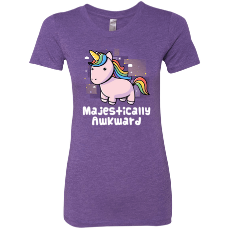 T-Shirts Purple Rush / S Majestically Awkward Women's Triblend T-Shirt