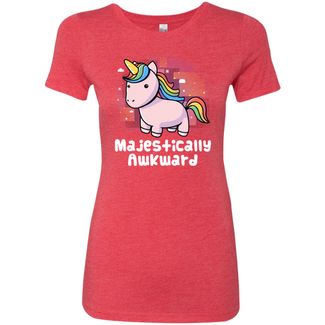 T-Shirts Vintage Red / S Majestically Awkward Women's Triblend T-Shirt