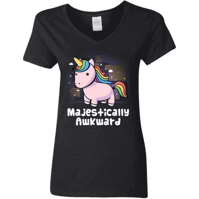 T-Shirts Black / S Majestically Awkward Women's V-Neck T-Shirt