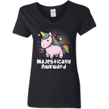 T-Shirts Black / S Majestically Awkward Women's V-Neck T-Shirt