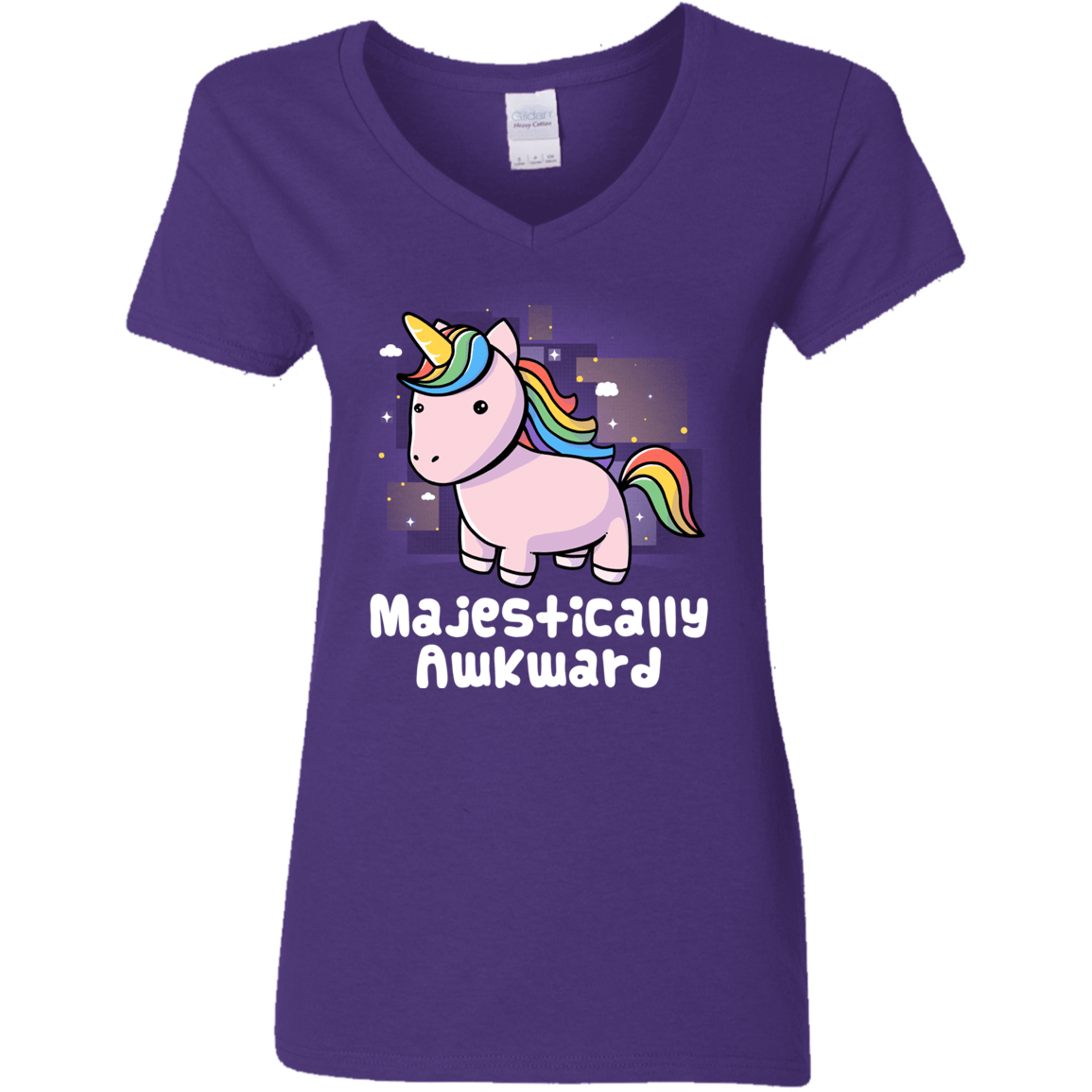 T-Shirts Purple / S Majestically Awkward Women's V-Neck T-Shirt