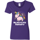 T-Shirts Purple / S Majestically Awkward Women's V-Neck T-Shirt