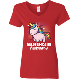 T-Shirts Red / S Majestically Awkward Women's V-Neck T-Shirt