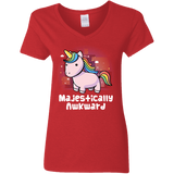 T-Shirts Red / S Majestically Awkward Women's V-Neck T-Shirt