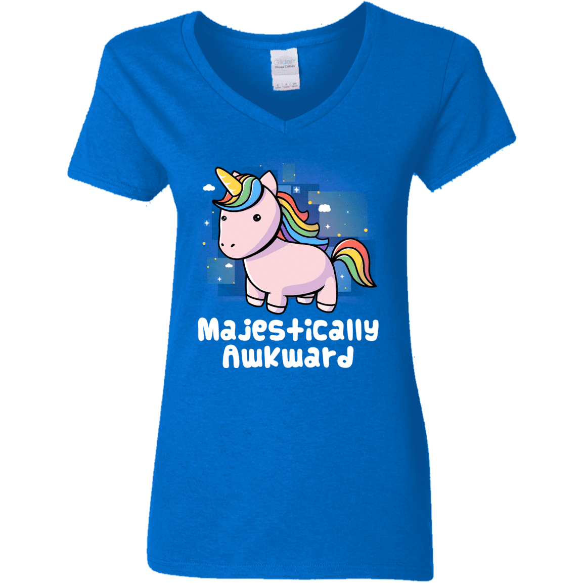 T-Shirts Royal / S Majestically Awkward Women's V-Neck T-Shirt