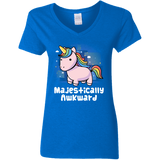 T-Shirts Royal / S Majestically Awkward Women's V-Neck T-Shirt