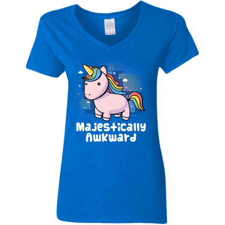 T-Shirts Royal / S Majestically Awkward Women's V-Neck T-Shirt