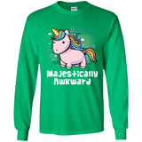 T-Shirts Irish Green / YS Majestically Awkward Youth Long Sleeve T-Shirt