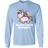 T-Shirts Light Blue / YS Majestically Awkward Youth Long Sleeve T-Shirt