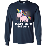 T-Shirts Navy / YS Majestically Awkward Youth Long Sleeve T-Shirt