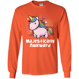 T-Shirts Orange / YS Majestically Awkward Youth Long Sleeve T-Shirt