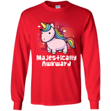 T-Shirts Red / YS Majestically Awkward Youth Long Sleeve T-Shirt