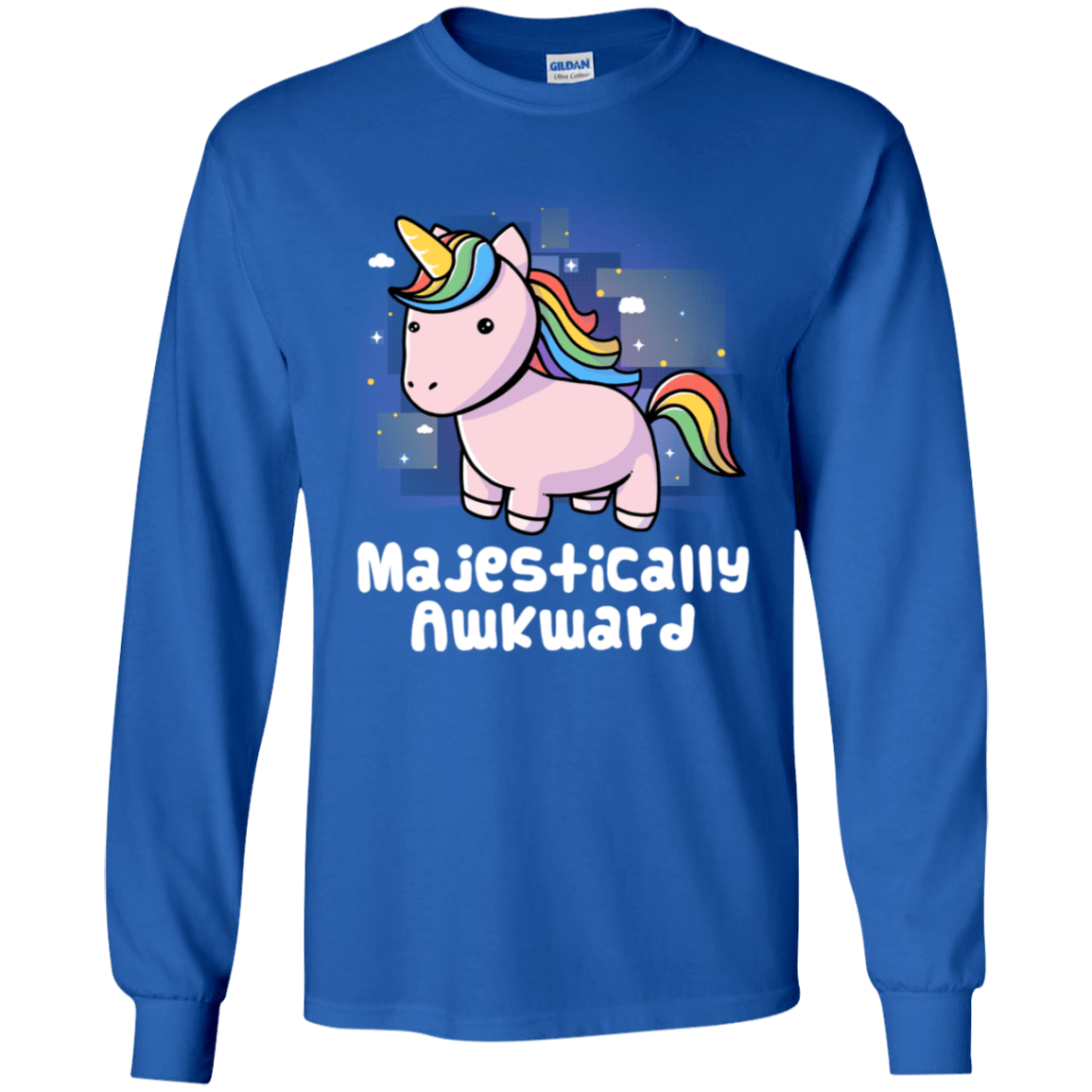 T-Shirts Royal / YS Majestically Awkward Youth Long Sleeve T-Shirt