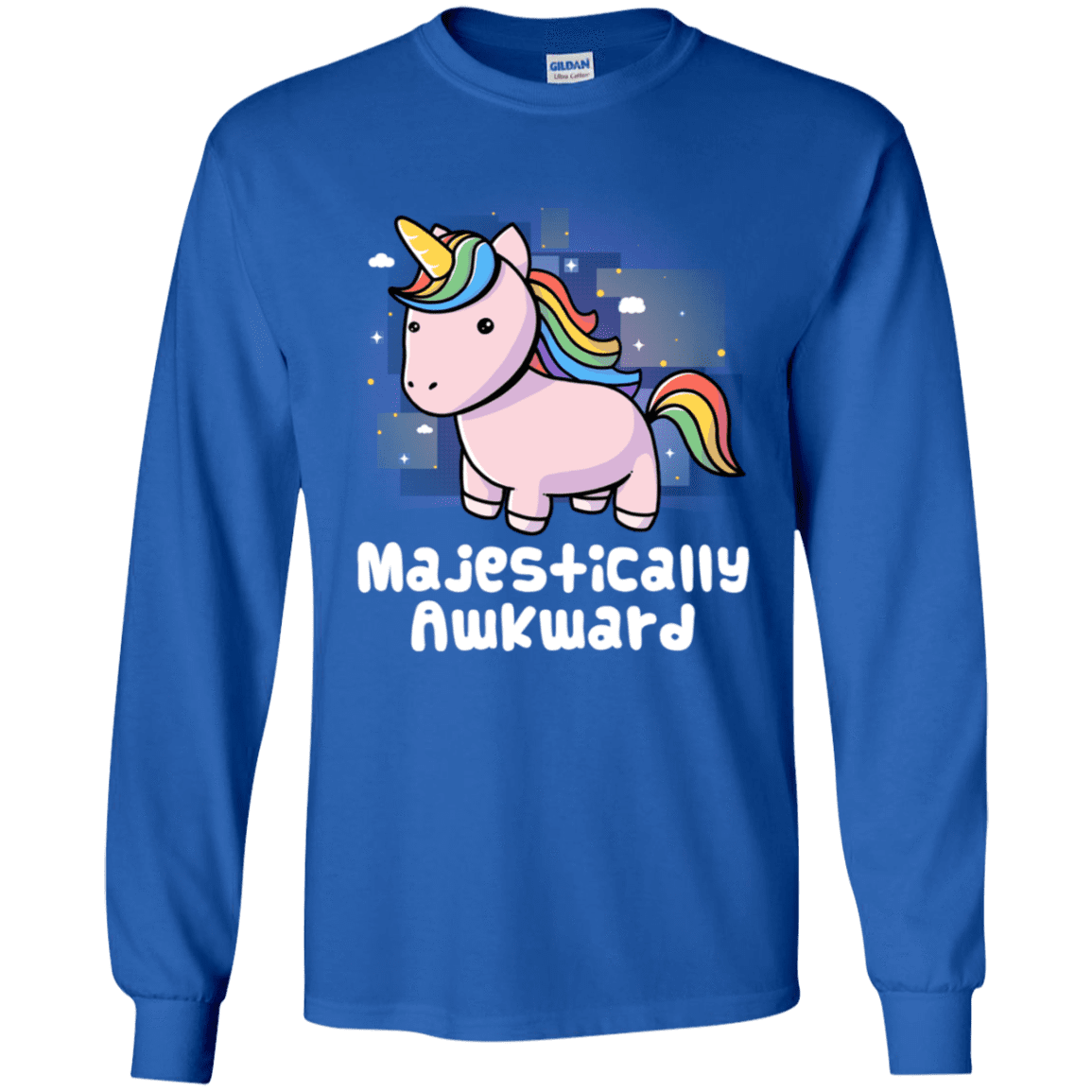 T-Shirts Royal / YS Majestically Awkward Youth Long Sleeve T-Shirt