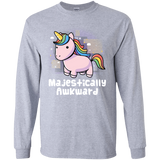 T-Shirts Sport Grey / YS Majestically Awkward Youth Long Sleeve T-Shirt