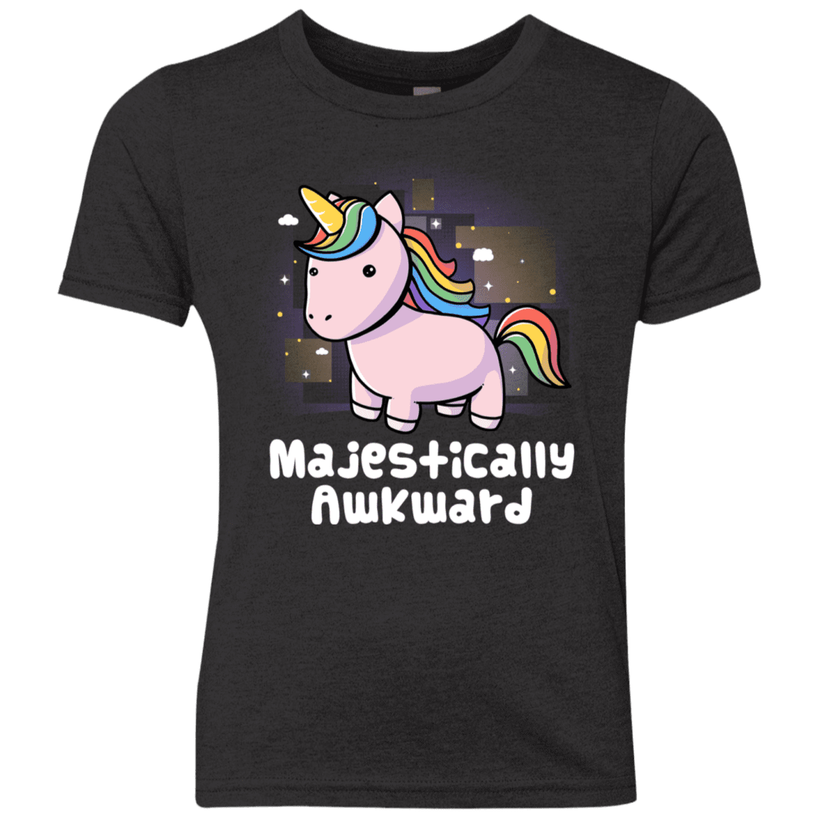 T-Shirts Vintage Black / YXS Majestically Awkward Youth Triblend T-Shirt