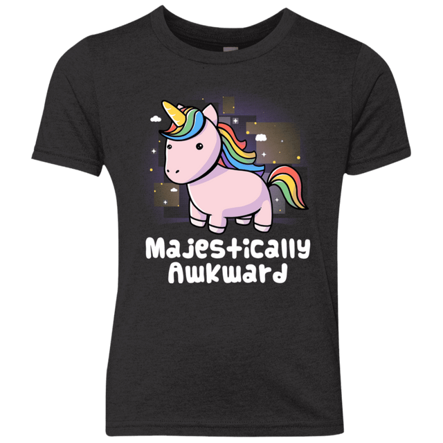 T-Shirts Vintage Black / YXS Majestically Awkward Youth Triblend T-Shirt