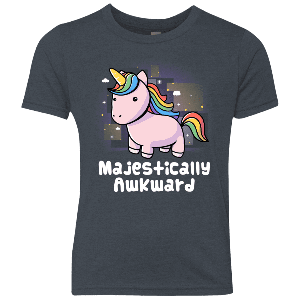 T-Shirts Vintage Navy / YXS Majestically Awkward Youth Triblend T-Shirt