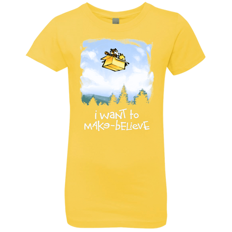 T-Shirts Vibrant Yellow / YXS Make Believe Girls Premium T-Shirt