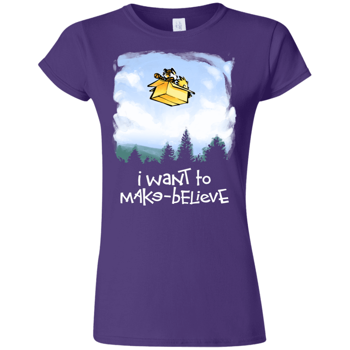 T-Shirts Purple / S Make Believe Junior Slimmer-Fit T-Shirt