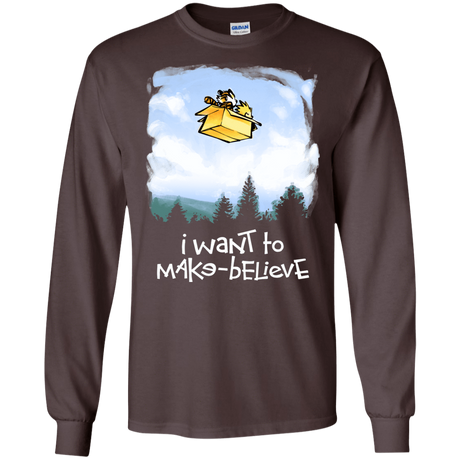 T-Shirts Dark Chocolate / S Make Believe Men's Long Sleeve T-Shirt