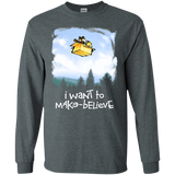 T-Shirts Dark Heather / S Make Believe Men's Long Sleeve T-Shirt