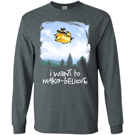 T-Shirts Dark Heather / S Make Believe Men's Long Sleeve T-Shirt