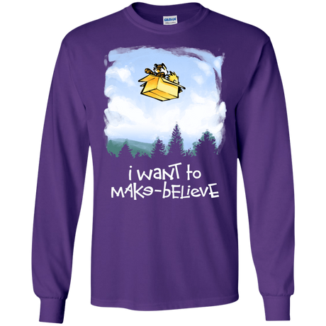 T-Shirts Purple / S Make Believe Men's Long Sleeve T-Shirt