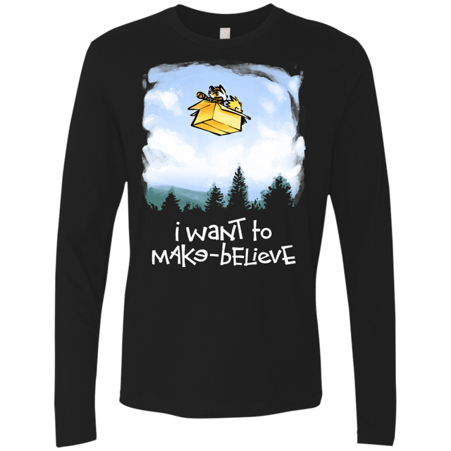 T-Shirts Black / S Make Believe Men's Premium Long Sleeve