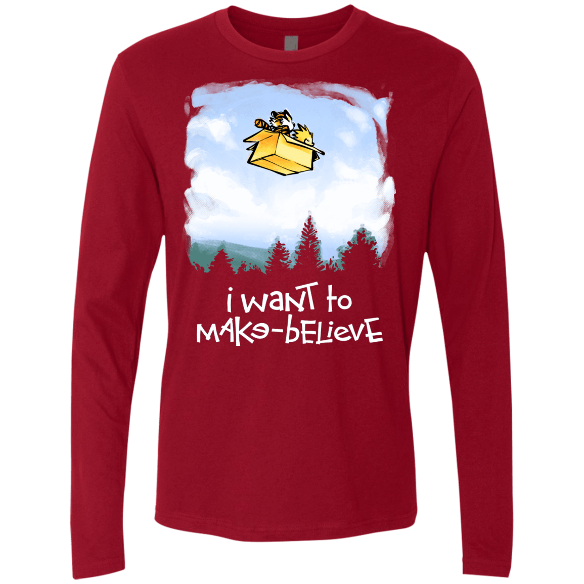 T-Shirts Cardinal / S Make Believe Men's Premium Long Sleeve