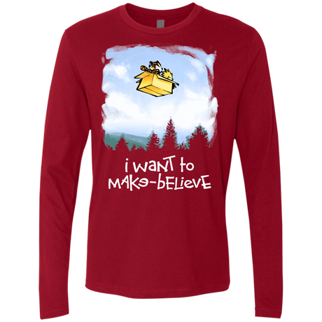T-Shirts Cardinal / S Make Believe Men's Premium Long Sleeve