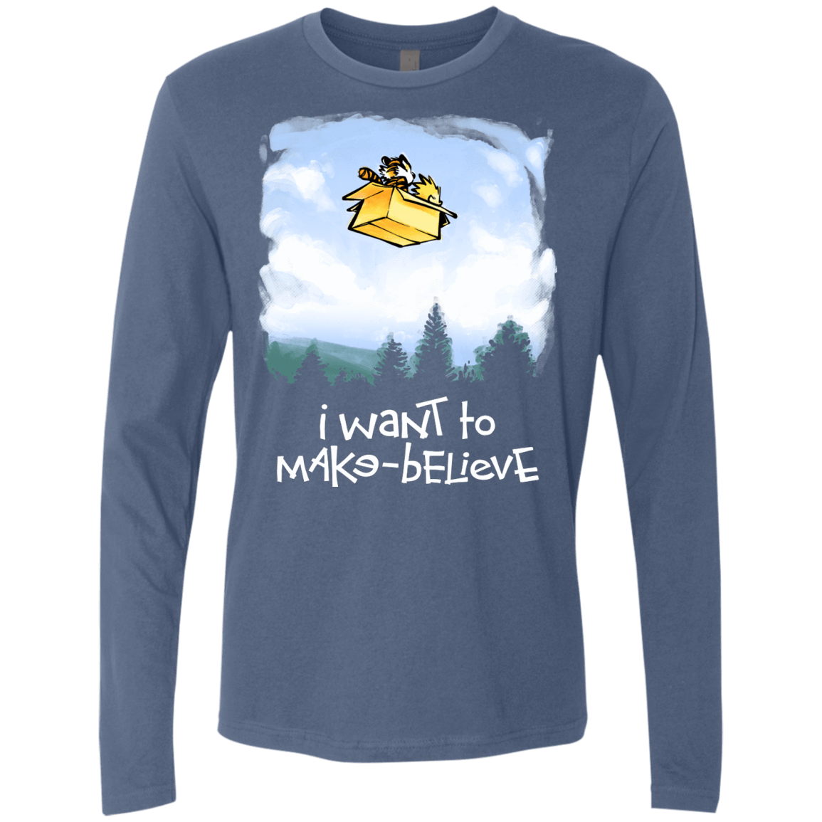 T-Shirts Indigo / S Make Believe Men's Premium Long Sleeve