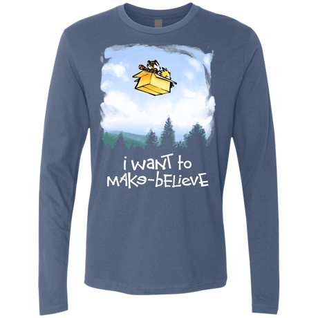 T-Shirts Indigo / S Make Believe Men's Premium Long Sleeve