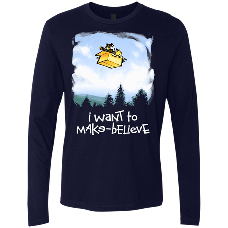 T-Shirts Midnight Navy / S Make Believe Men's Premium Long Sleeve