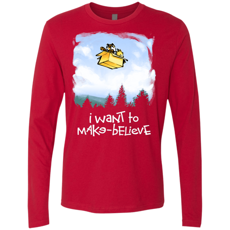 T-Shirts Red / S Make Believe Men's Premium Long Sleeve